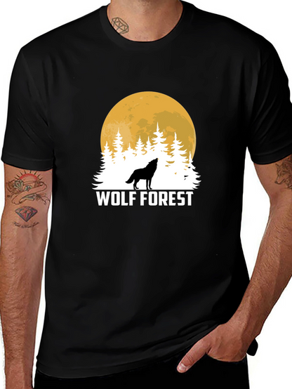 Wolf Forest Black T-Shirt
