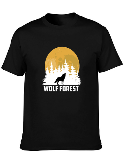 Wolf Forest Black T-Shirt