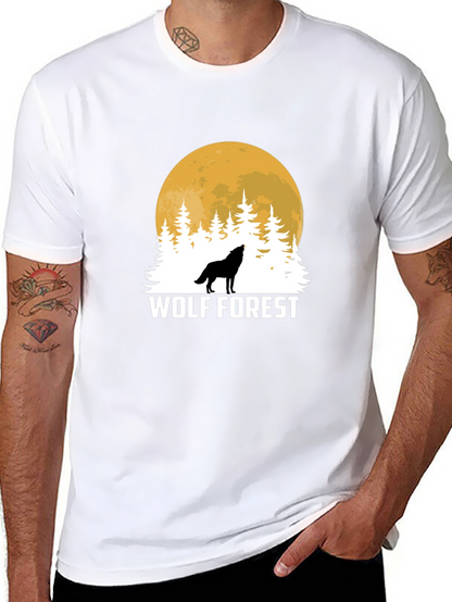 Wolf Forest Black T-Shirt