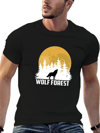 Wolf Forest Black T-Shirt