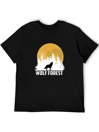Wolf Forest Black T-Shirt