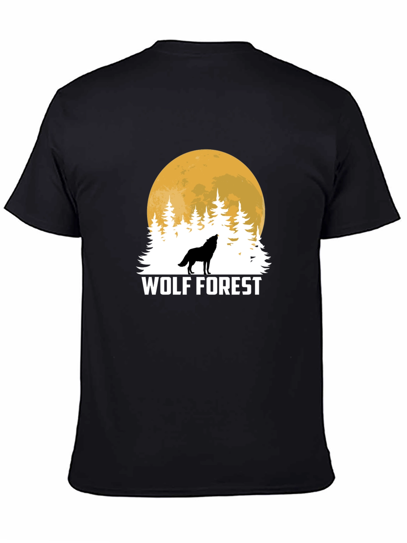 Wolf Forest Black T-Shirt