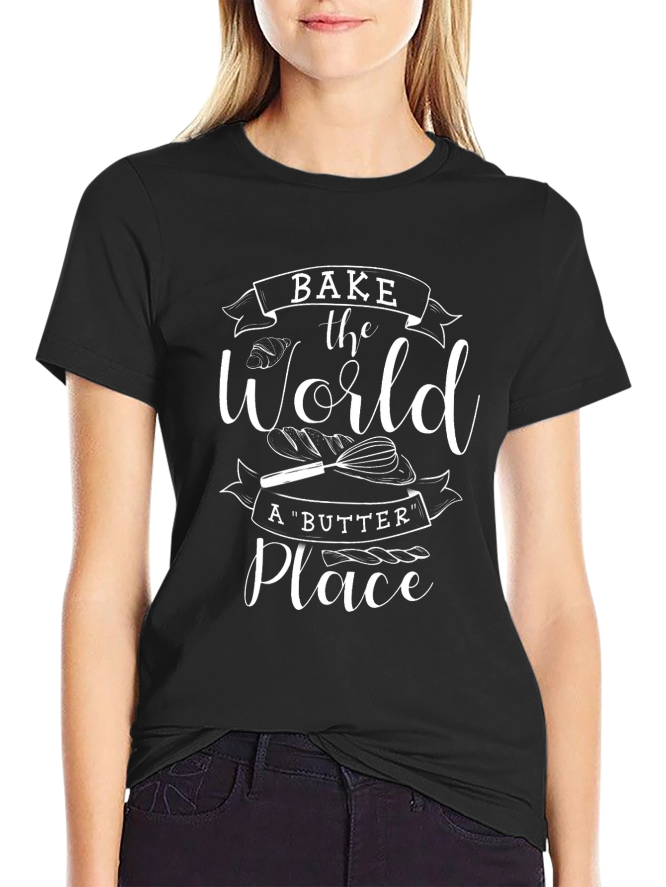 Bake the World T-Shirt - Unisex Cotton Tee