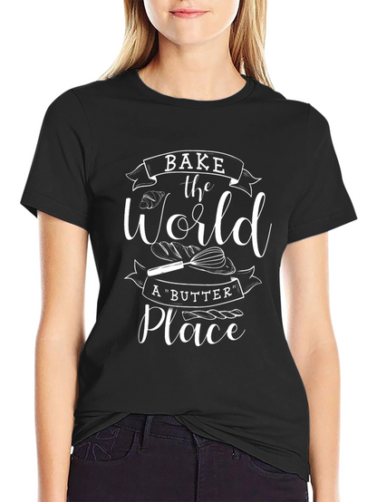 Bake the World T-Shirt - Unisex Cotton Tee