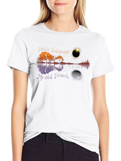 Eclipse Hello Darkness My Old Friend T-Shirt