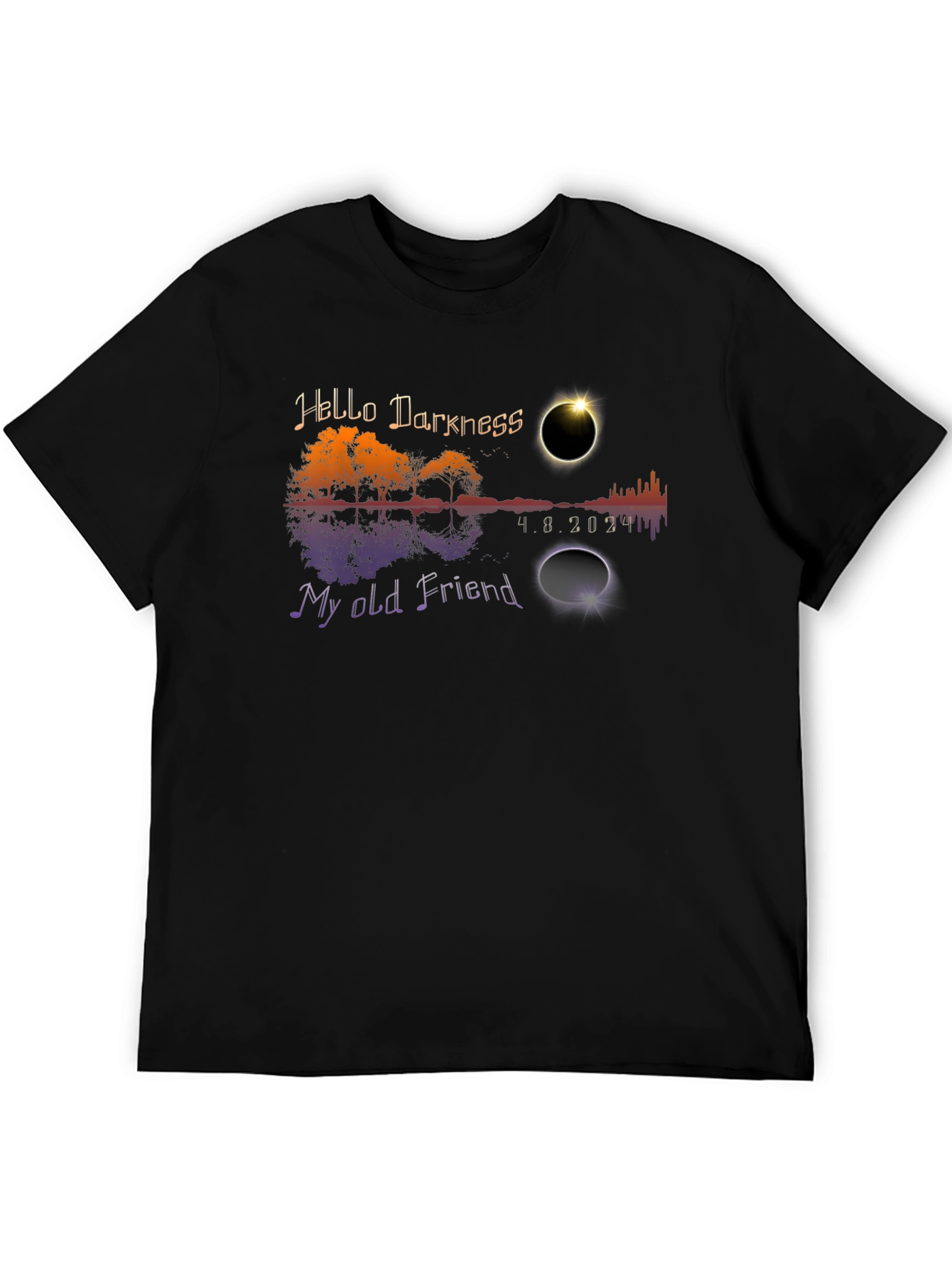 Eclipse Hello Darkness My Old Friend T-Shirt