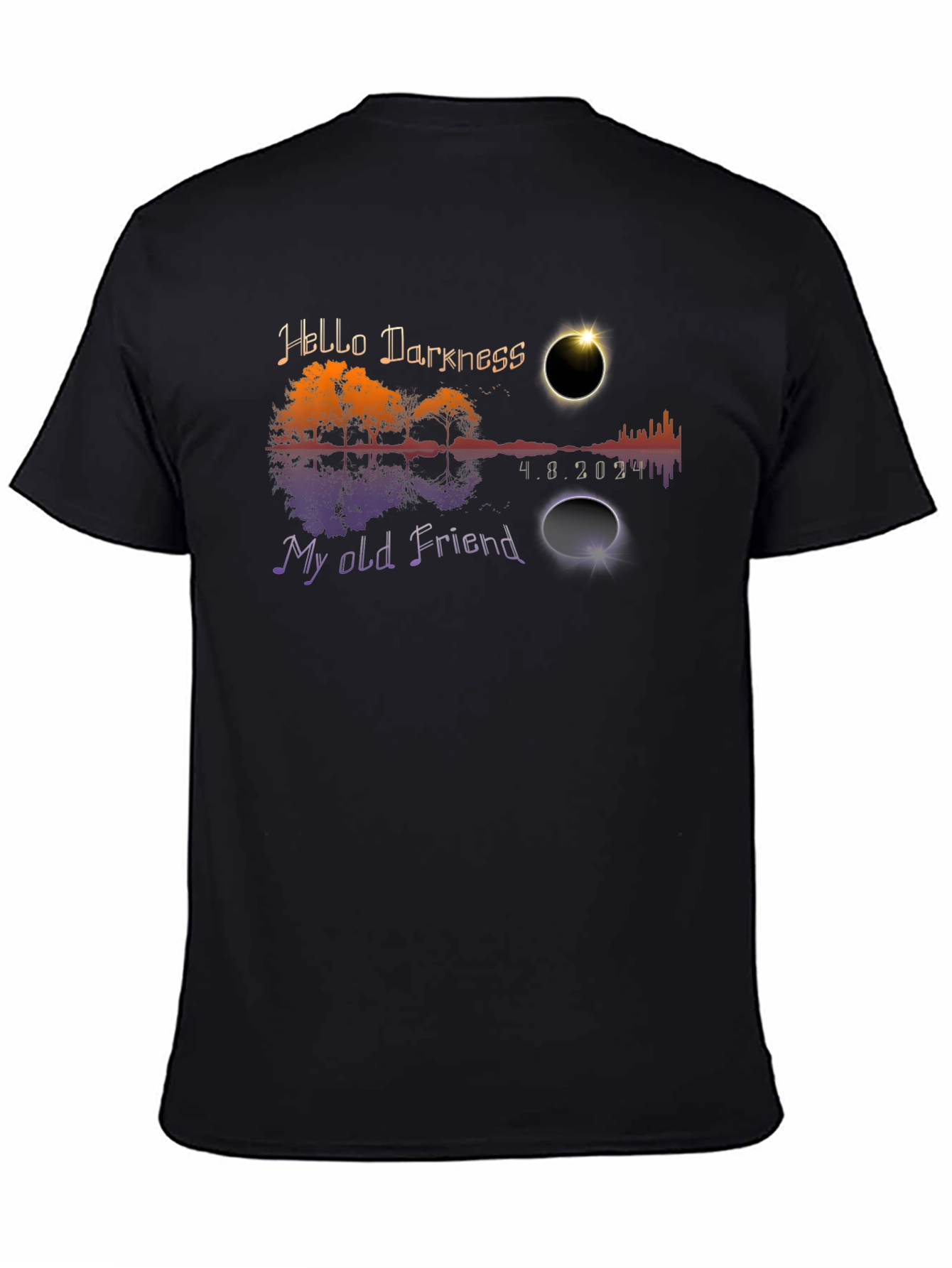 Eclipse Hello Darkness My Old Friend T-Shirt