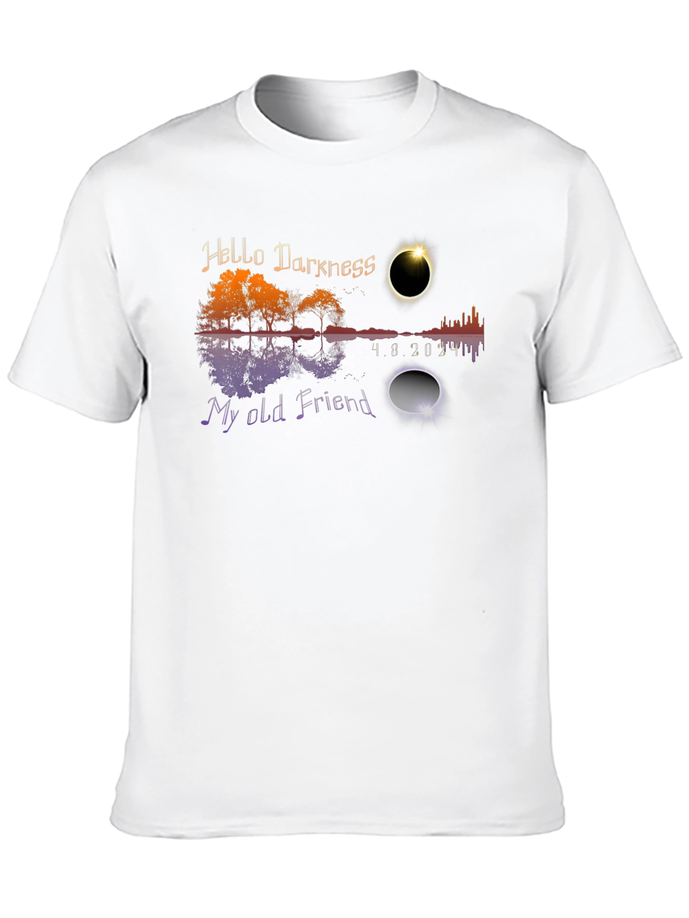 Eclipse Hello Darkness My Old Friend T-Shirt