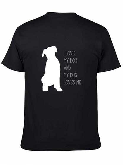 I Love My Dog T-Shirt - Black Graphic Tee