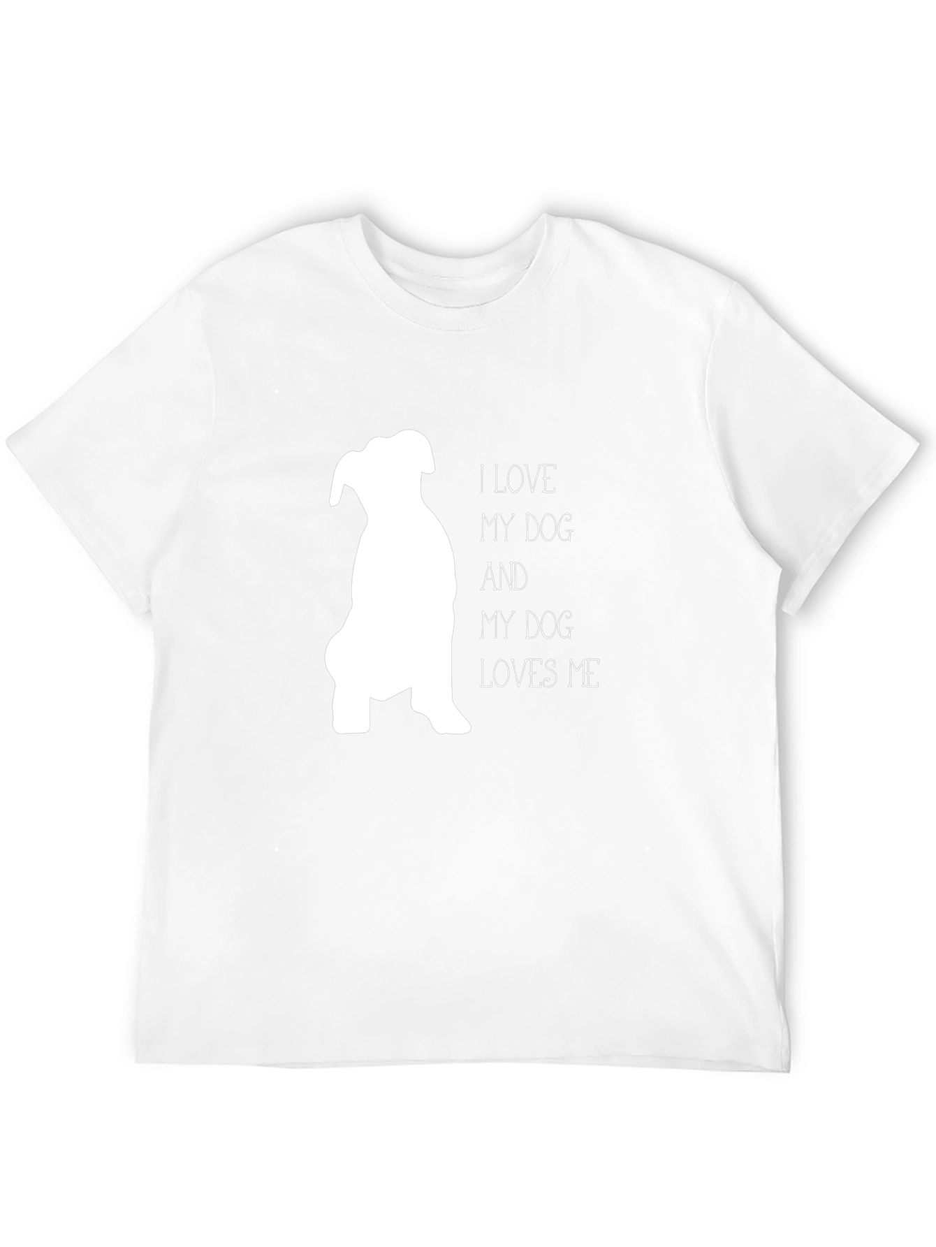 I Love My Dog T-Shirt - Black Graphic Tee