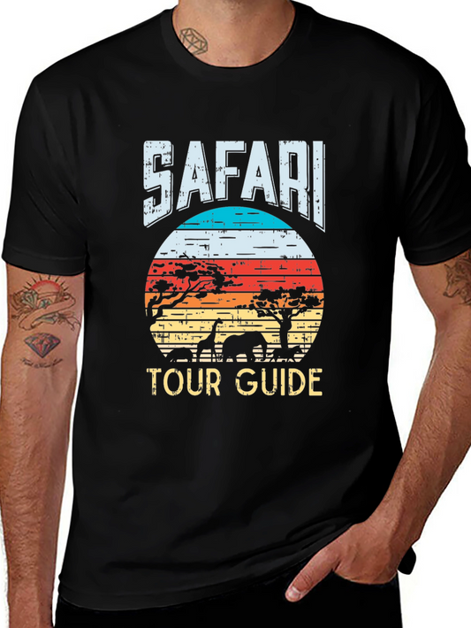 Safari Tour Guide Graphic T-Shirt