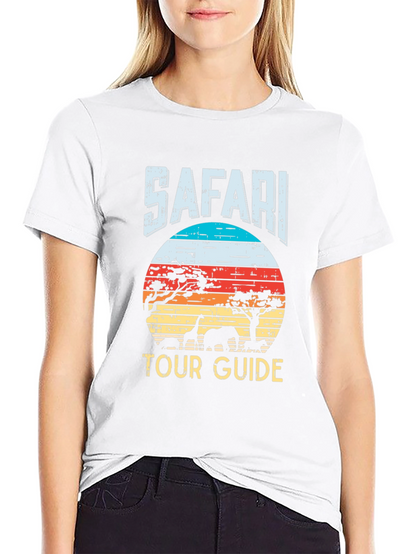 Safari Tour Guide Graphic T-Shirt