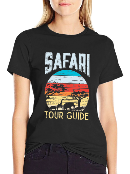 Safari Tour Guide Graphic T-Shirt
