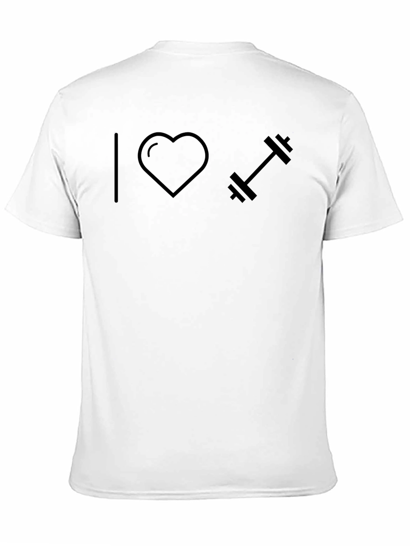 I Heart Weightlifting Black T-Shirt