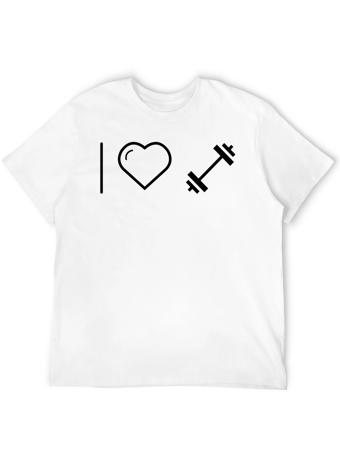 I Heart Weightlifting Black T-Shirt