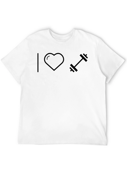 I Heart Weightlifting Black T-Shirt
