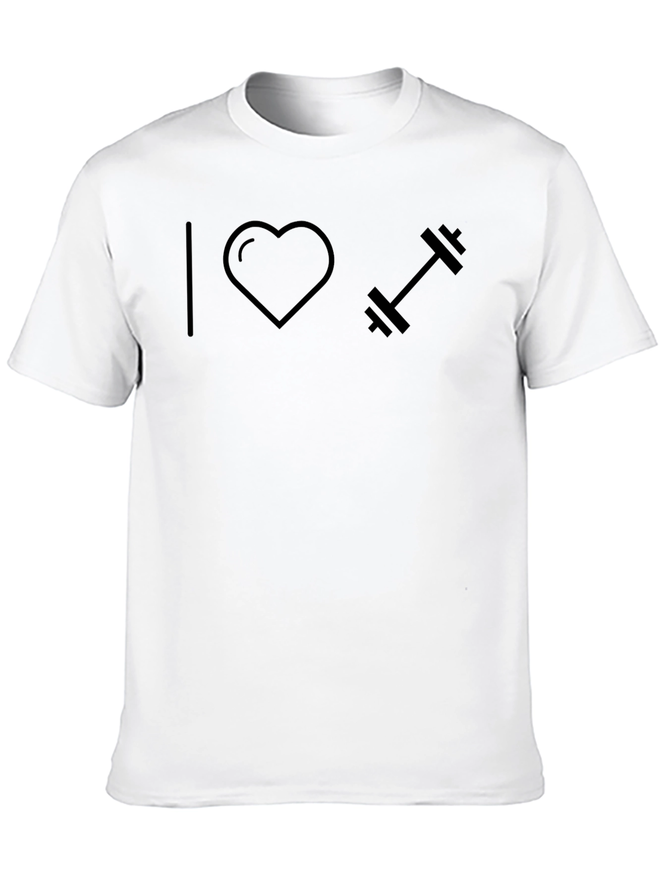 I Heart Weightlifting Black T-Shirt