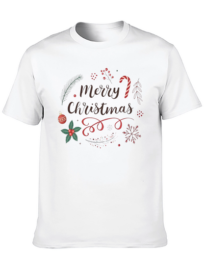 Festive Merry Christmas Graphic T-Shirt