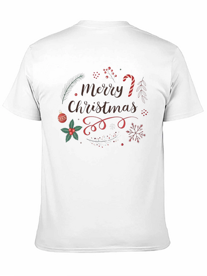 Festive Merry Christmas Graphic T-Shirt