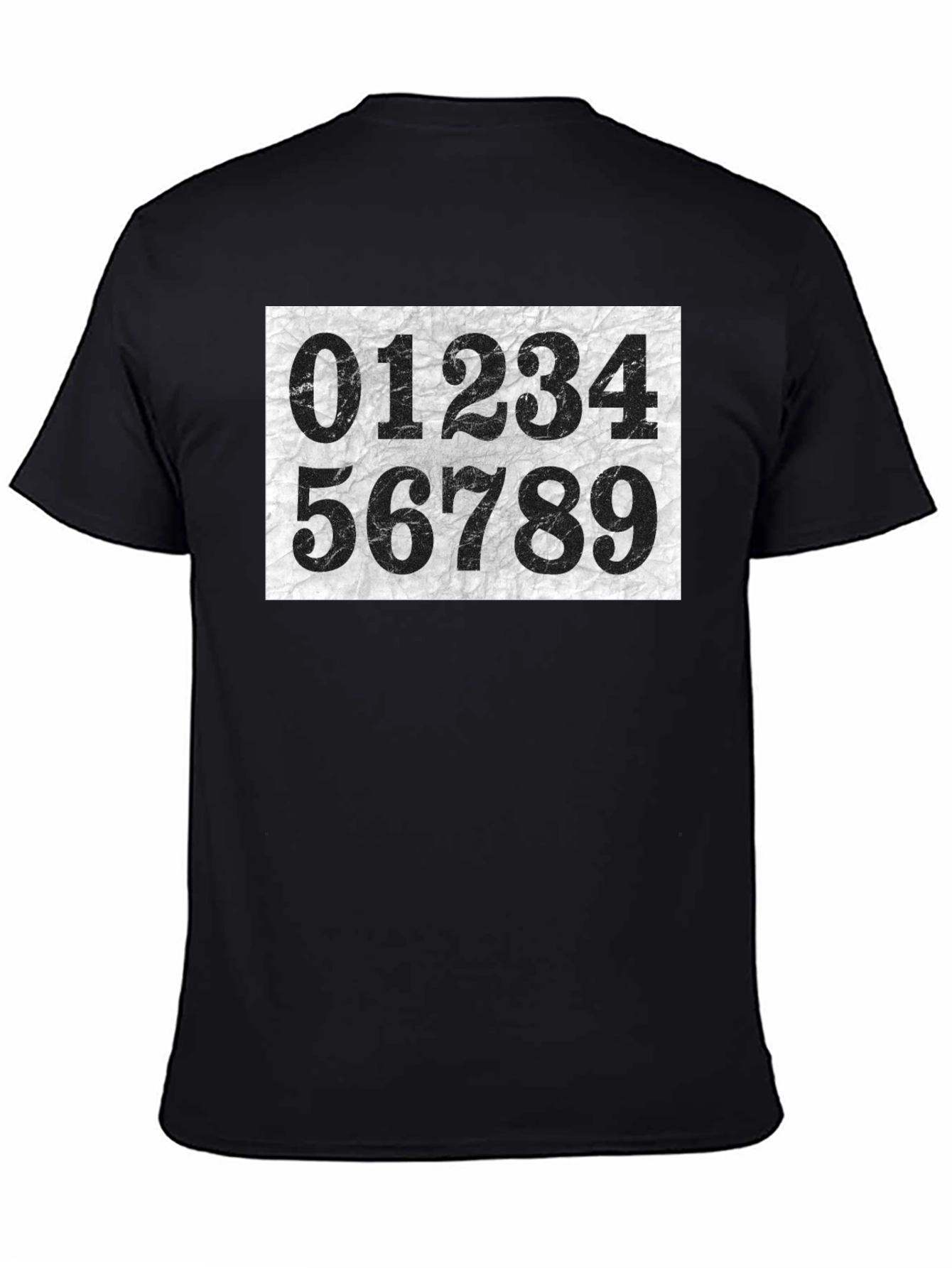 Number Print Crew Neck Short Sleeve T-Shirt