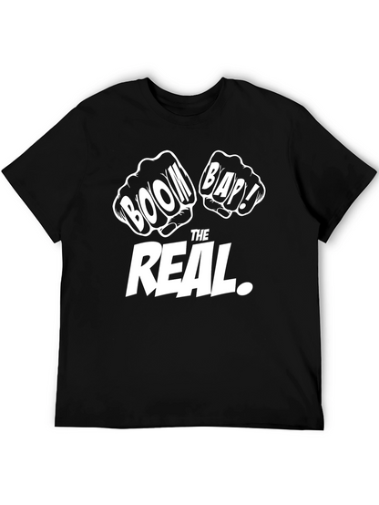 Boom Bap THE REAL. Black Graphic Tee