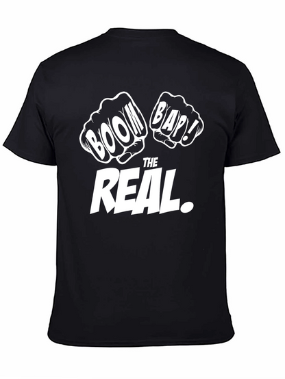 Boom Bap THE REAL. Black Graphic Tee