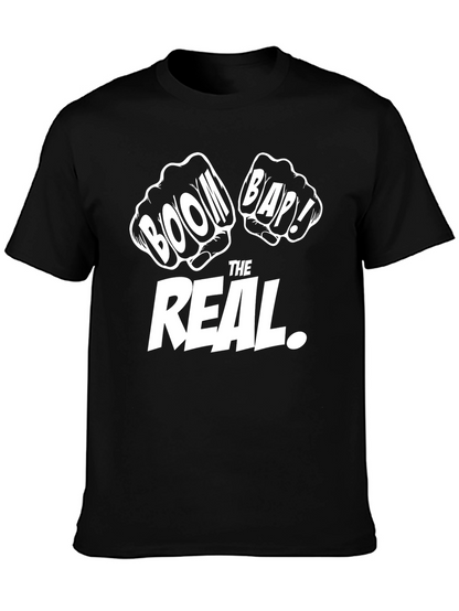 Boom Bap THE REAL. Black Graphic Tee