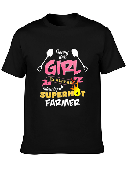 Funny Farmer T-Shirt - Sorry This Girl Taken