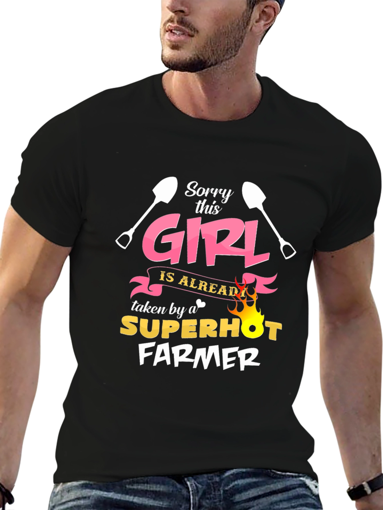 Funny Farmer T-Shirt - Sorry This Girl Taken
