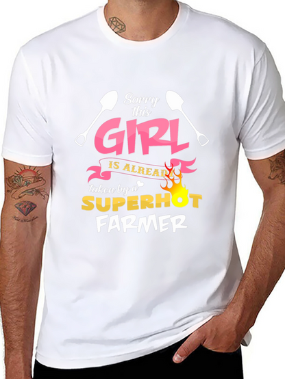 Funny Farmer T-Shirt - Sorry This Girl Taken