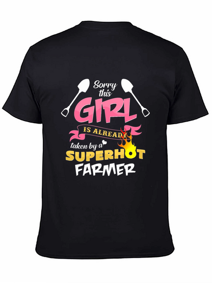 Funny Farmer T-Shirt - Sorry This Girl Taken