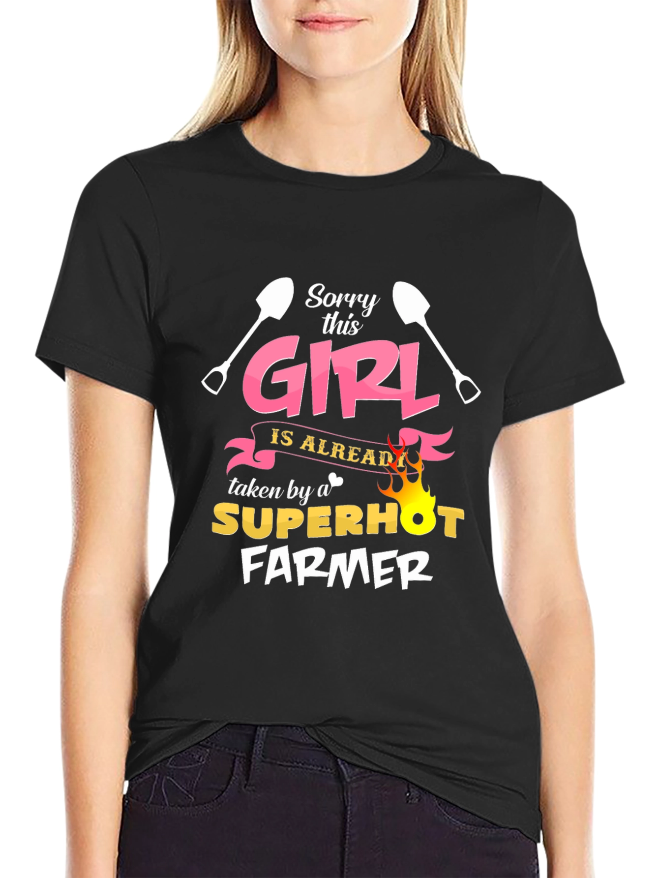 Funny Farmer T-Shirt - Sorry This Girl Taken