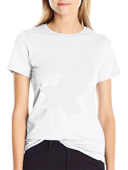 Pakistan Map Black T-Shirt - Show Your Pride
