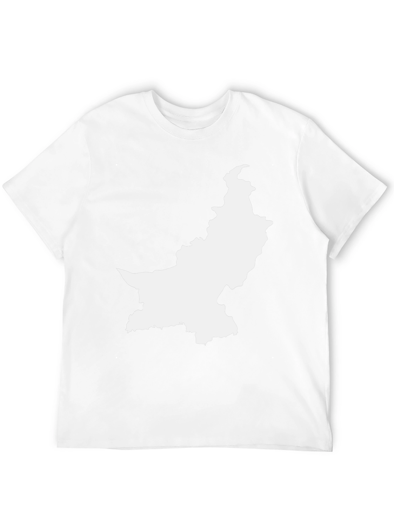 Pakistan Map Black T-Shirt - Show Your Pride