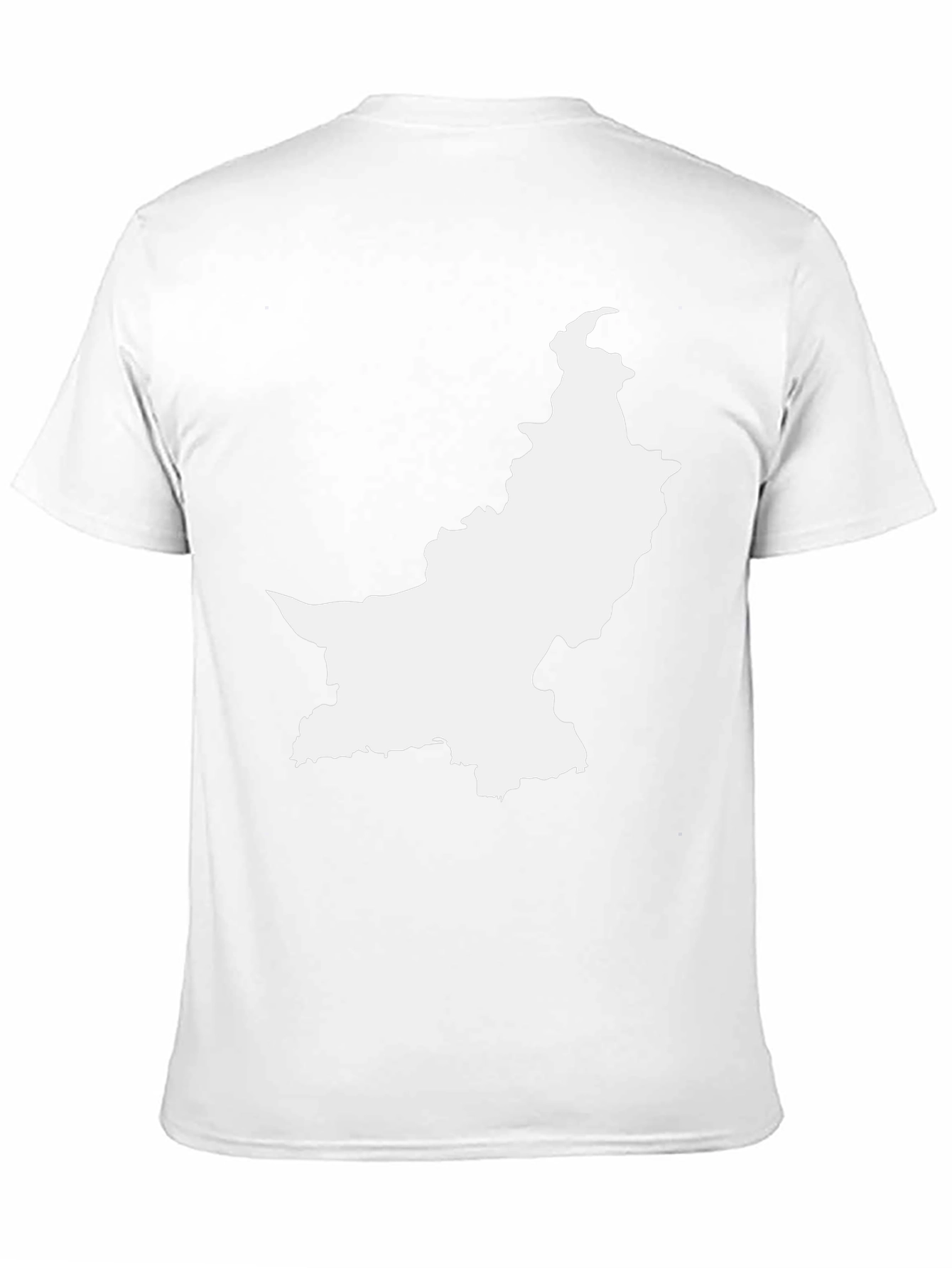 Pakistan Map Black T-Shirt - Show Your Pride
