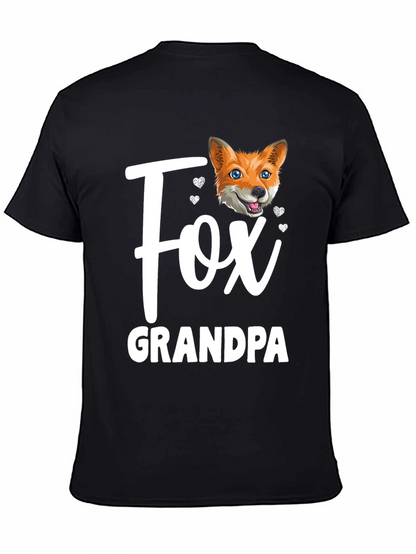 Fox Grandpa T-Shirt - Cute Animal Graphic Tee