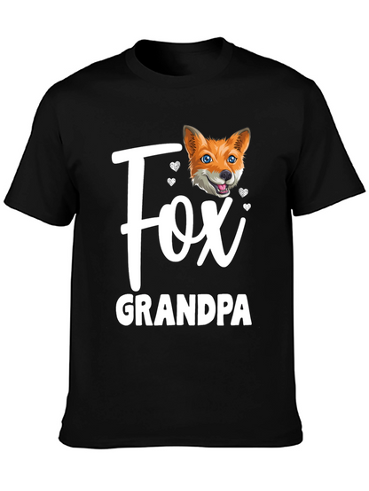 Fox Grandpa T-Shirt - Cute Animal Graphic Tee