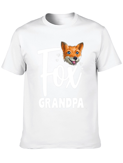 Fox Grandpa T-Shirt - Cute Animal Graphic Tee