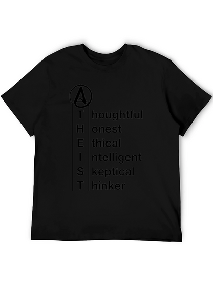 Atheist Definition T-Shirt - Thoughtful Honest Ethical Skeptical Thinker