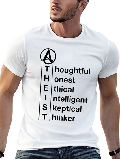 Atheist Definition T-Shirt - Thoughtful Honest Ethical Skeptical Thinker