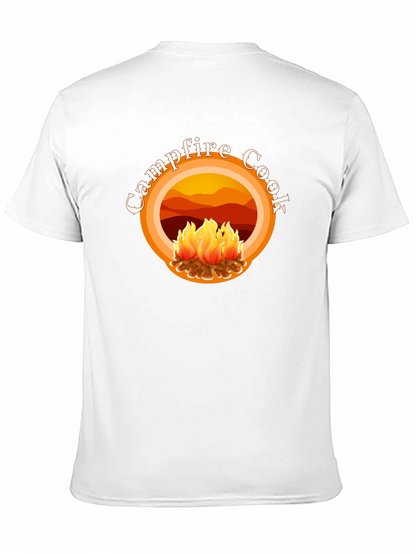 Campfire Cook Graphic Tee - Black Cotton T-Shirt