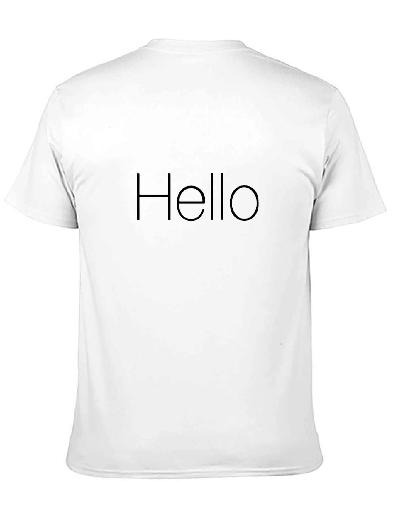 Hello Minimalist Black T-Shirt