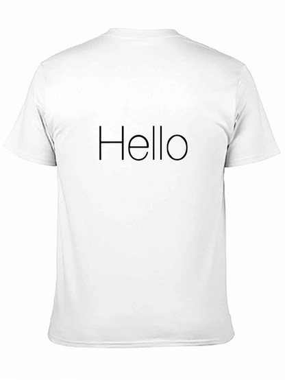 Hello Minimalist Black T-Shirt