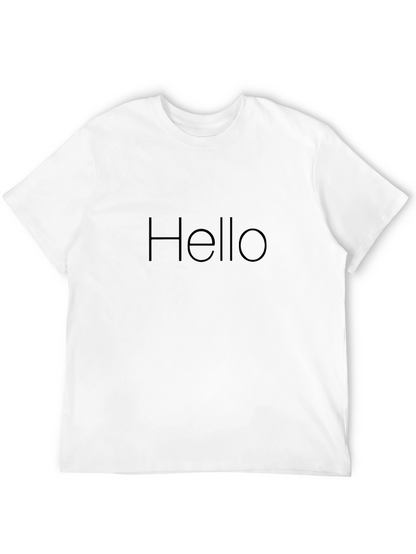 Hello Minimalist Black T-Shirt