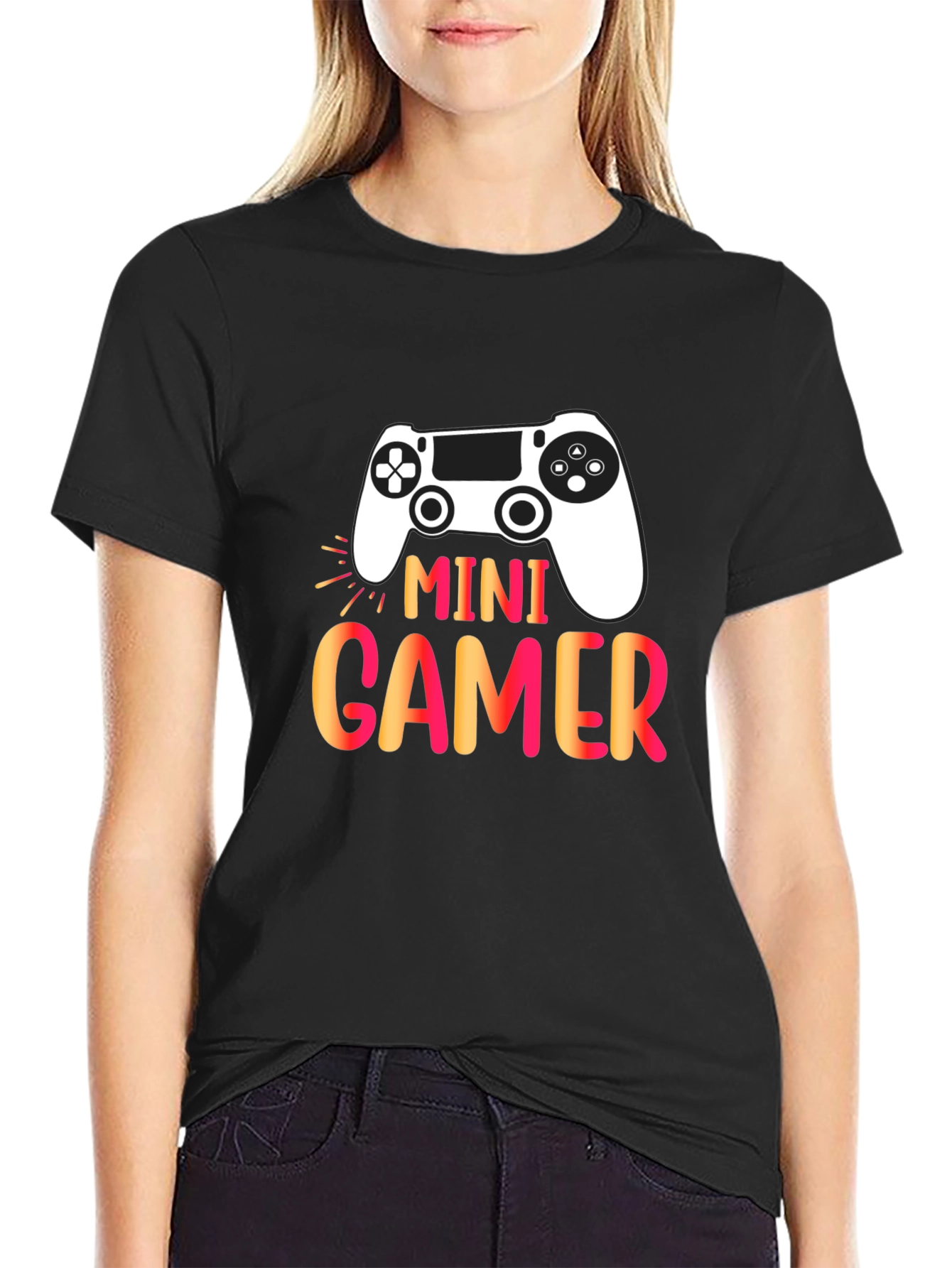 Mini Gamer Graphic T-Shirt - Black