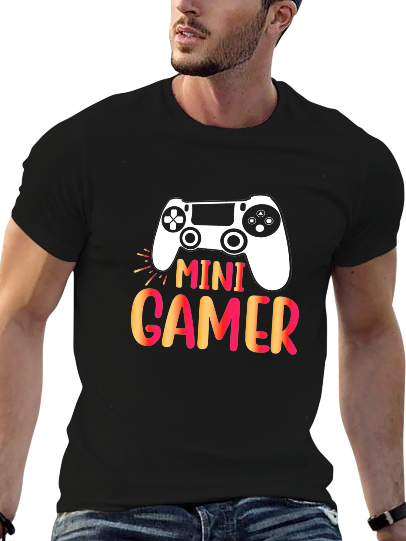 Mini Gamer Graphic T-Shirt - Black