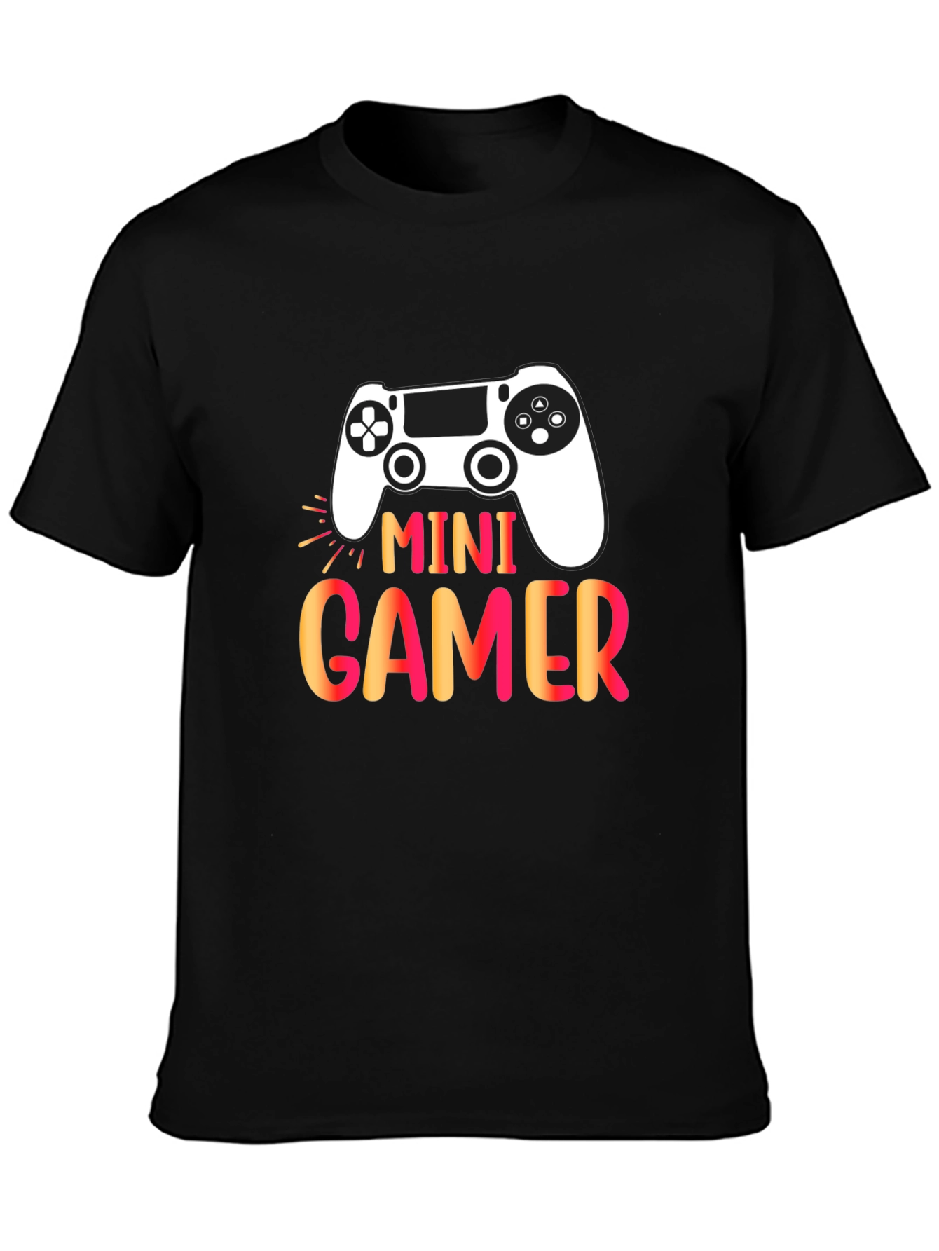 Mini Gamer Graphic T-Shirt - Black