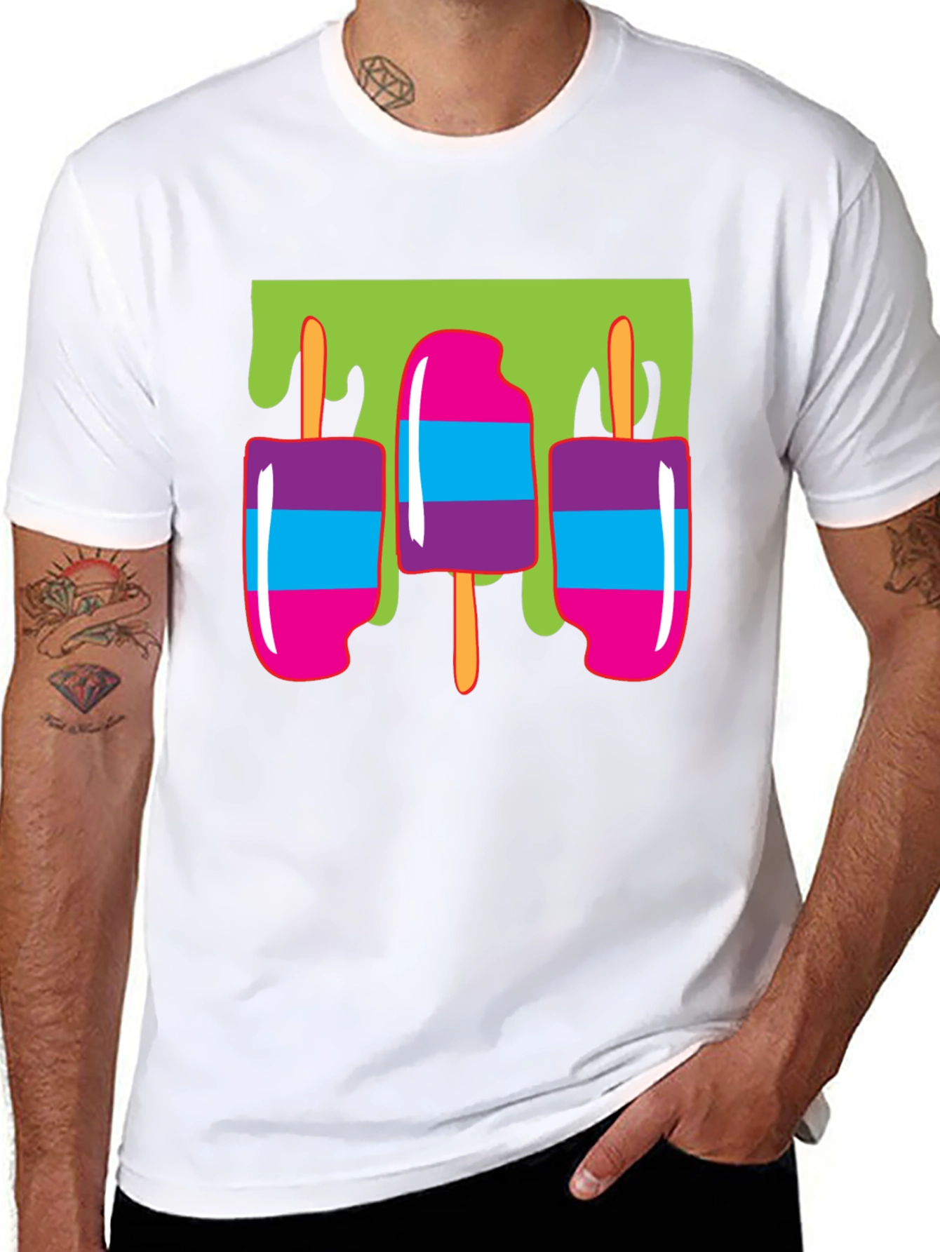 Retro Popsicle T-Shirt - Fun Summer Style!