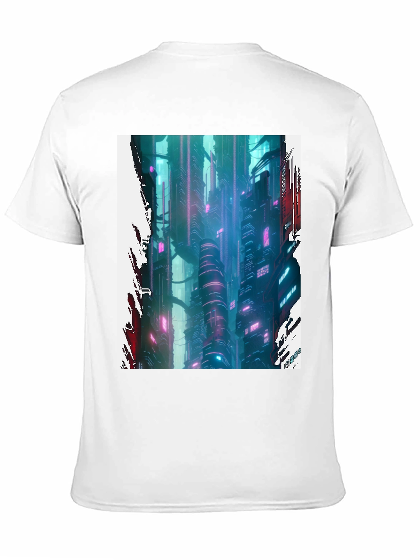 Cyberpunk Cityscape Graphic Tee