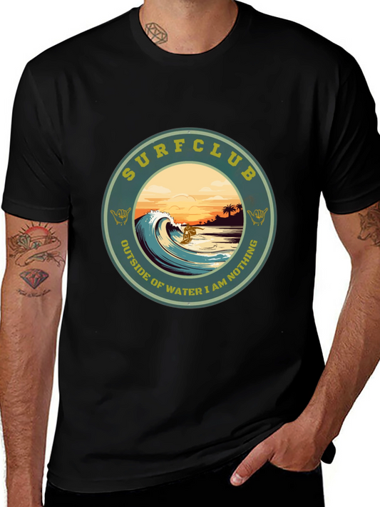Surf Club Graphic Tee: Outside of Water I Am Nothing